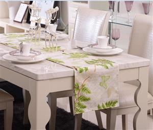 100% Cotton Sateen Dining Table Runner 190x31cm G