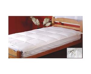 100% White Goose Feather Mattress Topper -Single