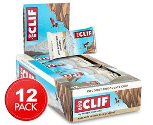 12 x Clif Bar Coconut Chocolate Chip 68g