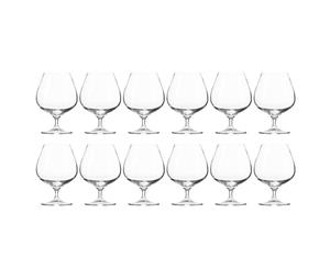 12pc Krosno Harmony Collection 550ml Cognac Brandy Spirit Glass Barware Glasses