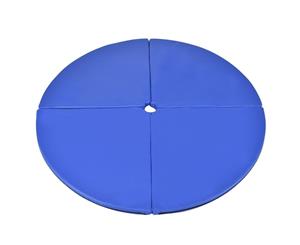 160cm Foldable Pole Dancing Mat Crash Folding Stripper Safety Mat with Handle - Blue