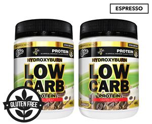 2 x BSc HydroxyBurn Low Carb Protein Espresso 400g