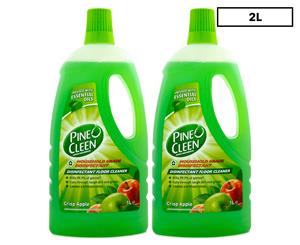 2 x Pine O Cleen Floor Cleaner Crisp Apple 1L