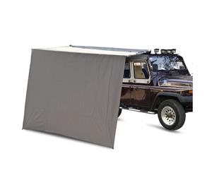 2.5X2M Camping Wind Shield Side Awning With 2 Standing Poles