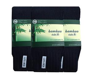 3 Pairs Bamboo Men's Socks - Navy Blue