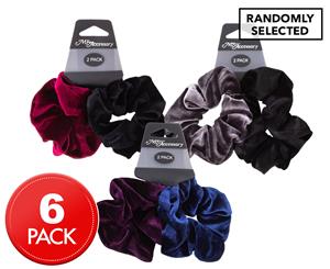 3 x My Accessory Velvet Scrunchie 2-Pack - Randomly Selected