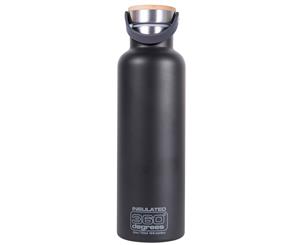 360 Degrees Insulated Stainless Steel Water Bottle 750mL - Black