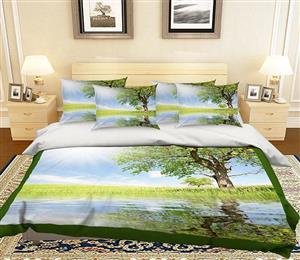 3D Sunny Tree 183 Bed Pillowcases Quilt