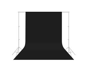 3m x 3.6m Photography Muslin Backdrop Photo Background Back Drop Studio Video ~ Black