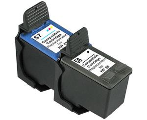 56 Remanufactured Inkjet Cartridge Set #1 2 Cartridges