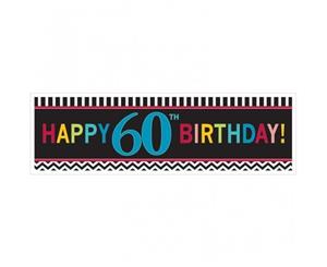 60th Celebration Chevron Design Giant Banner