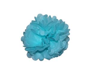 6pce 30cm Aqua Blue Tissue Paper Pompom for Weddings Birthday Xmas Events - Aqua Blue