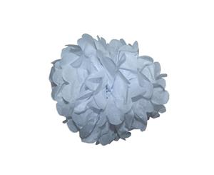 6pce 35cm White Tissue Paper Pompom for Weddings Birthdays Xmas Events - White