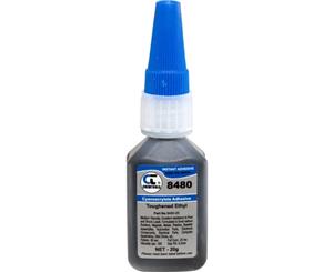 8480-20G CHEMTOOLS 8480 High Strength Adhesive Cyanoacrylate Impact Metal Blk It Resists Extreme Impact Loading and Has Ten (10) Times the Toughness