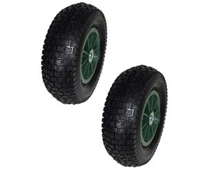 AB Tools 12" Pneumatic Sack Truck / Trolley / Dolly / Garden Cart Wheel PAIR 13x5.00-6