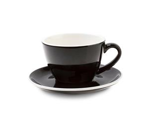 ACF Cup & Saucer 6 Set - 12oz - Black