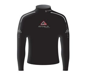 Adrenalin Mens 1mm Super Stretch Long Sleeve Thermo Rash Top - Black