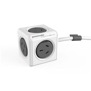 Allocacoc PowerCube 3m Extended Power Outlet (Grey)