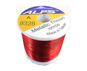 Alps 100yds of Metallic Red Rod Wrapping Thread-Size A (0.15mm) Thread