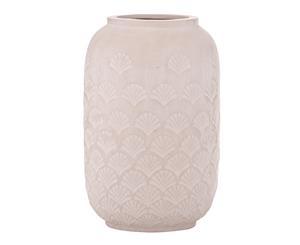 Amalfi Aerin Ceramic Stylish Decorative Pattern Vessel Vase Shell 18x28cm