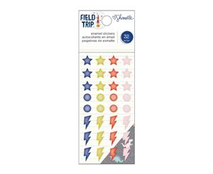 American Crafts - Shimelle Field Trip Collection - Adhesive Enamel Dots