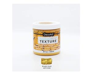 Americana Decor Texture Metallics 8oz - Bright Gold