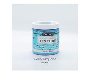 Americana Decor Texture Metallics 8oz - Deep Turquoise