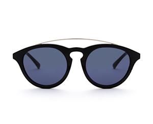 Amos Gloss Black Sunglasses - OM Solid Base Grey