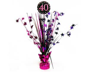 Amscan Sparkling Celebration 40Th Birthday Centrepiece Spray Decoration (Pink) - SG9873