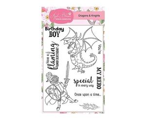 Apple Blossom Enchanted Collection - Dragons & Knights - A6 Stamp set