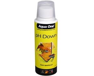 Aqua One Aquarium Fish PH Down Acid Increaser Water Conditioner Liquid 250ml