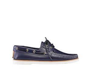 Aquila Mens Port Boat Shoes - Dark Blue