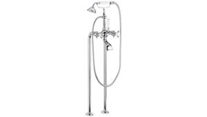 Armando Vicario Provincial Floor Mounted Bath Filler - Chrome