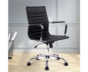 Artiss Office Chair Gaming Chair Eames Replica Computer Chairs Black