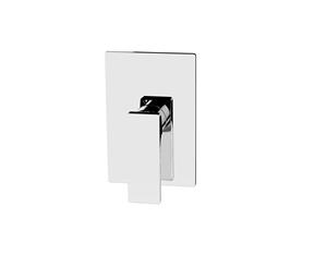 Astro square shower mixer chrome