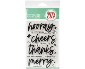 Avery Elle Clear Stamp Set 4in x 6in - Hooray