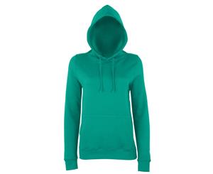 Awdis Just Hoods Womens/Ladies Girlie College Pullover Hoodie (Jade) - RW3481