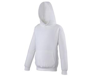 Awdis Kids Unisex Hooded Sweatshirt / Hoodie / Schoolwear (Arctic White) - RW169