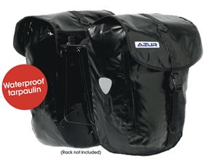 Azur Tarpaulin Pannier Bag (Pair) Black