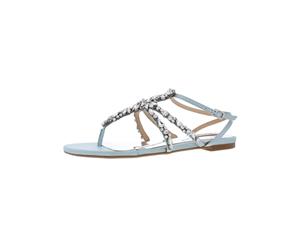 Badgley Mischka Womens Embellished Flat Thong Sandals