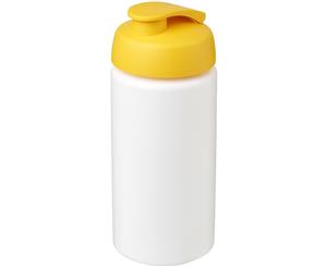 Baseline Plus 500Ml Flip Lid Sport Bottle With Grip (White/Yellow) - PF2822