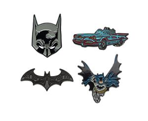 Batman Enamel 4-Piece Pin Set