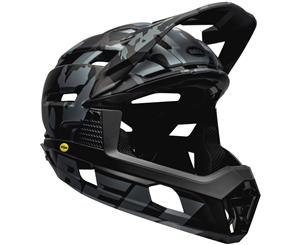 Bell Super Air R MIPS Full Face MTB Bike Helmet Matte Black Camo