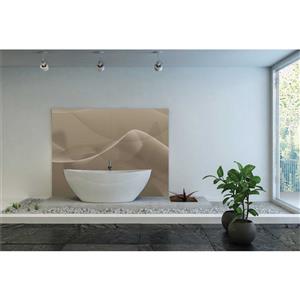 Bellessi 445 x 1200 x 4mm Motiv Polymer Bathroom Panel - Desert Smoke