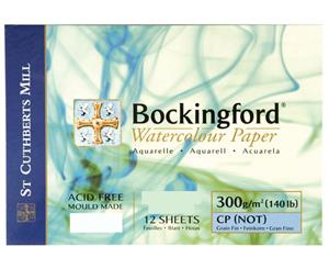 Bockingford 300gsm Glued Watercolour Pad 14&quotx 10" (360 x 260mm)