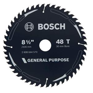 Bosch 216mm 48T TCT Circular Saw Blade for Wood Cutting - GENERAL PURPOSE