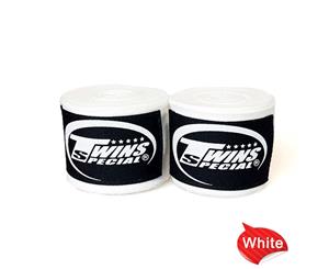 Boxing Hand Wraps 5m TWINS Kick Boxing MMA UFC Muay Thai Elastic CH-5 White