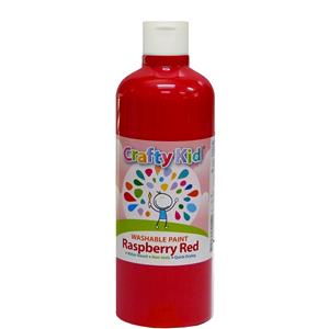 Boyle 500ml Raspberry Red Crafty Kid Washable Paint