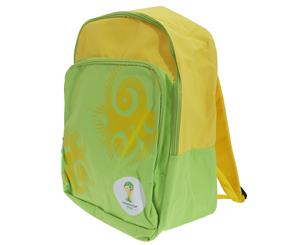 Brasil Fifa World Cup 2014 Adults Official Football Backpack/Rucksack (Lime Green/Yellow) - SG2591