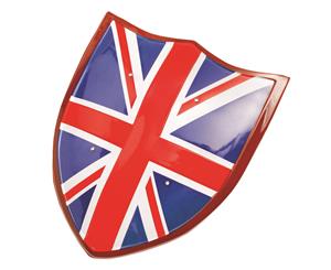 Bristol Novelty Decorative Union Jack Shield (Blue/White/Red) - BN1940